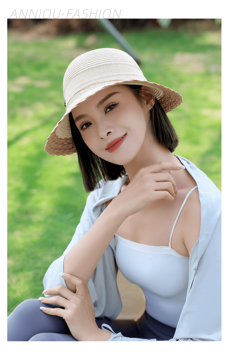 UPF 50+ French Straw Hat