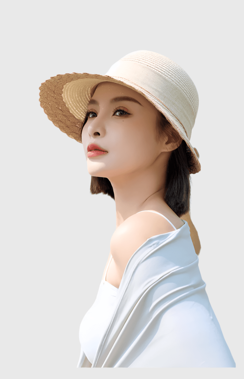 UPF 50+ French Straw Hat
