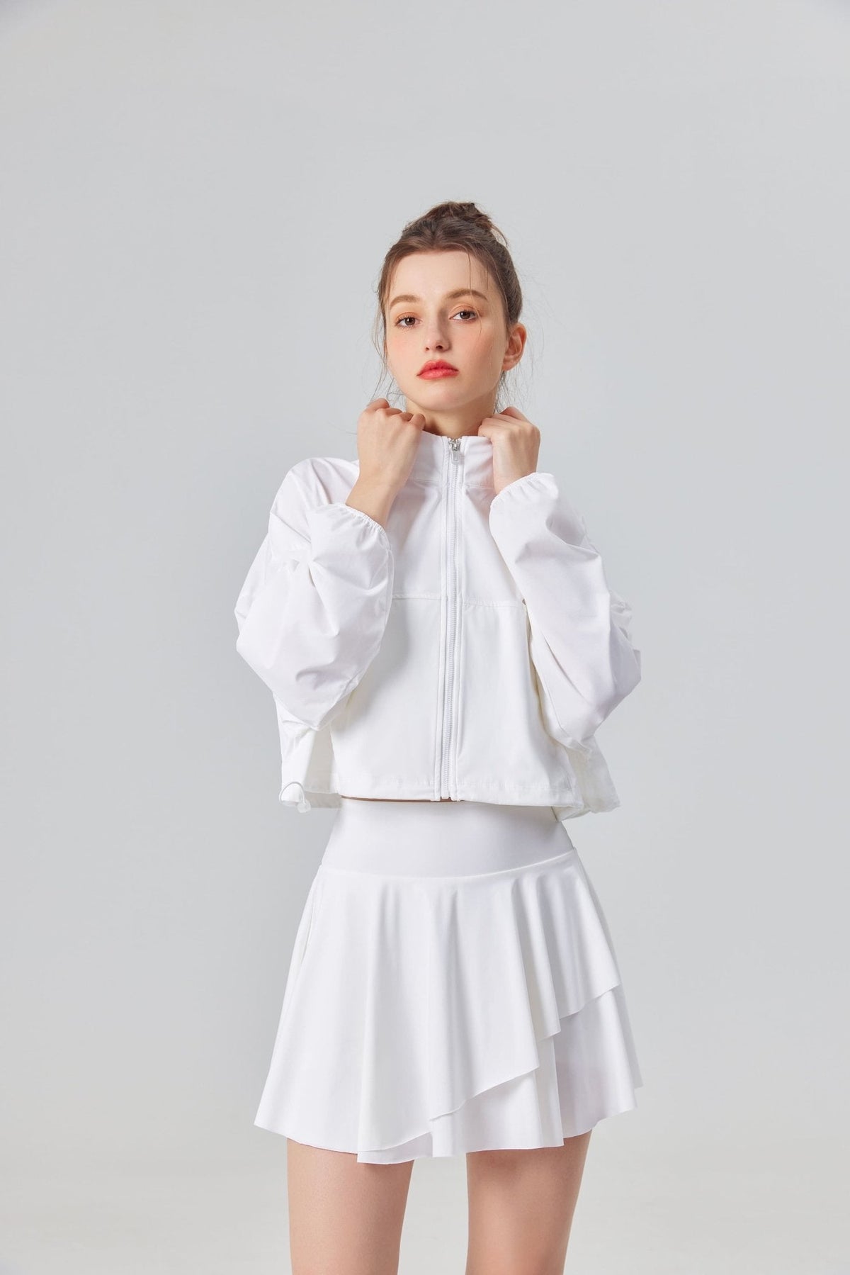 UPF 50+ High Waist Pleated Skirt