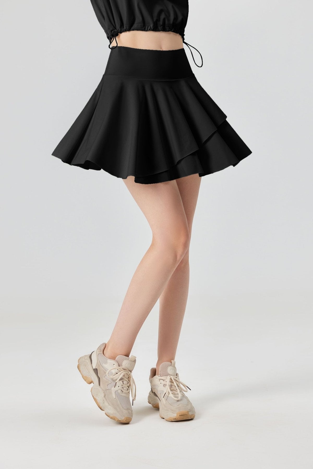 UPF 50+ High Waist Pleated Skirt
