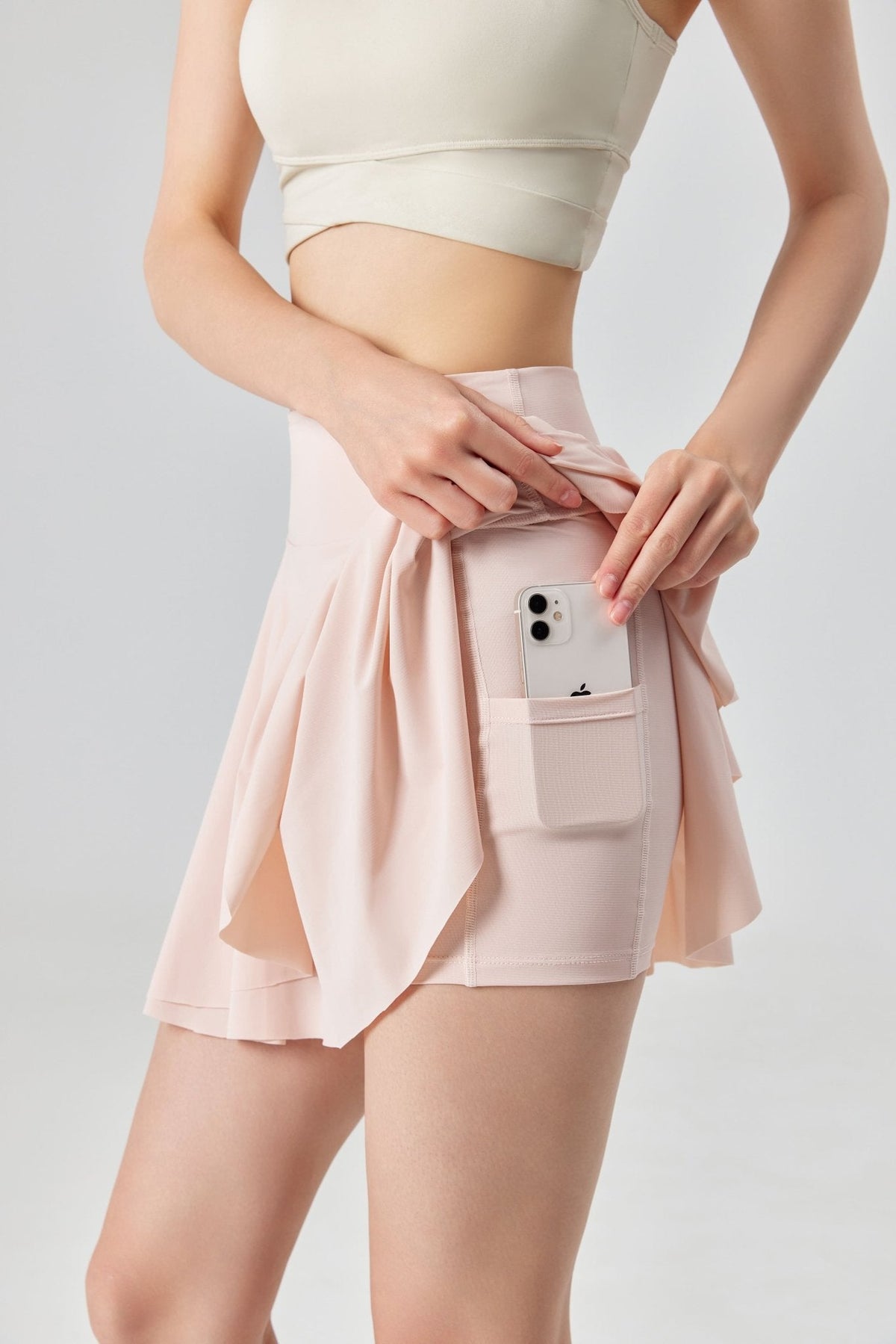 UPF 50+ High Waist Pleated Skirt