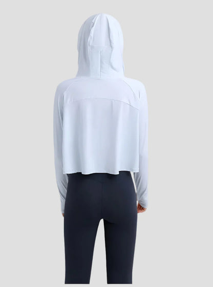 UPF 50+ Hooded Cropped Shirt