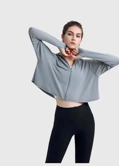 UPF 50+ Hooded Cropped Shirt