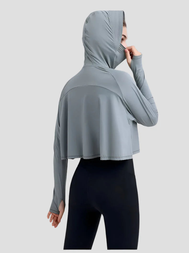 UPF 50+ Hooded Cropped Shirt