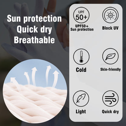 UPF 50+ Ice Silk Arm Sleeves