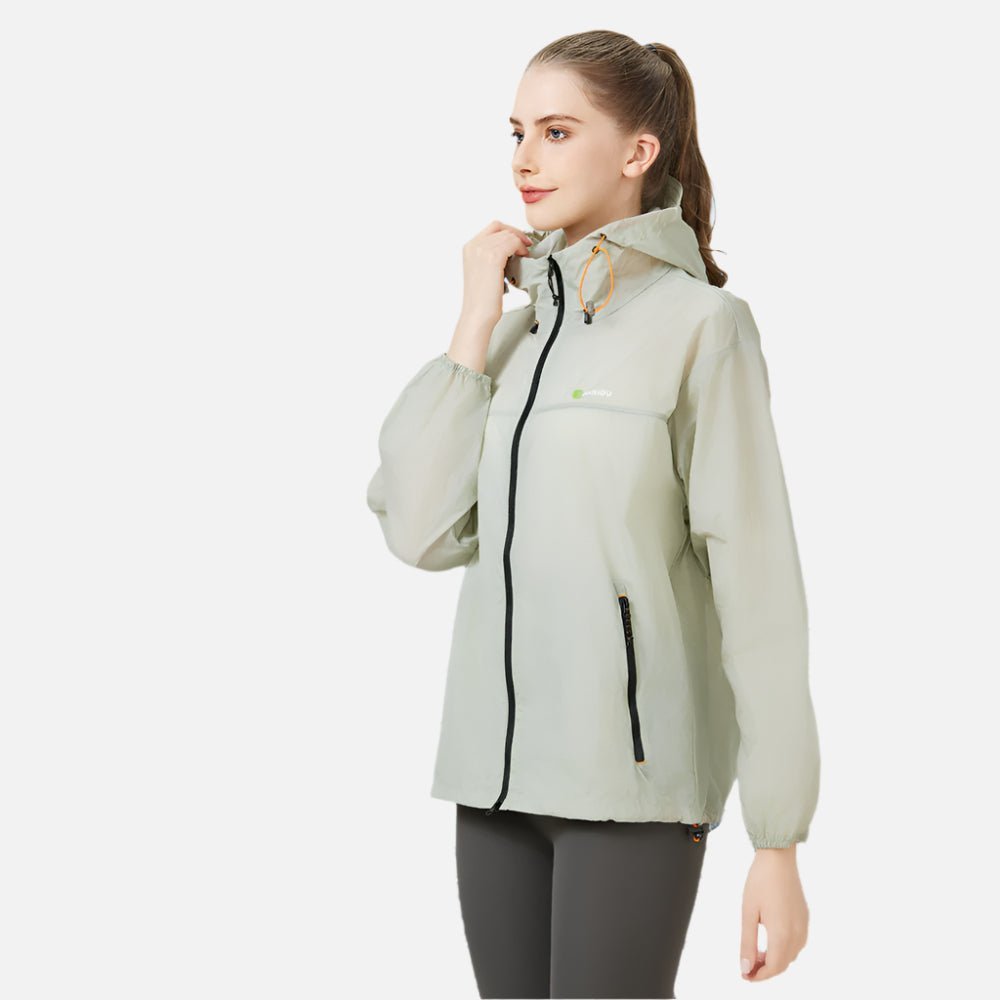 UPF50+ UV Protection Hooded Windbreaker