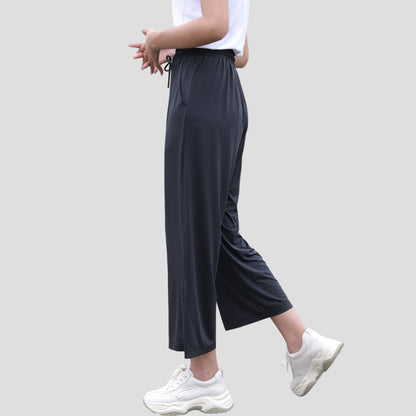 UPF50+ Wide Leg Cropped Trousers