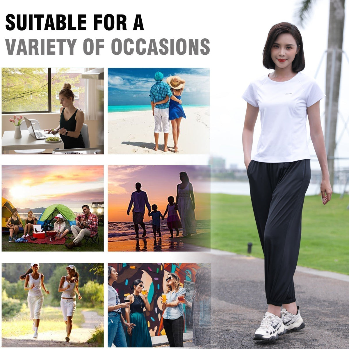 UV Protection Loose Casual Quick Dry Trousers