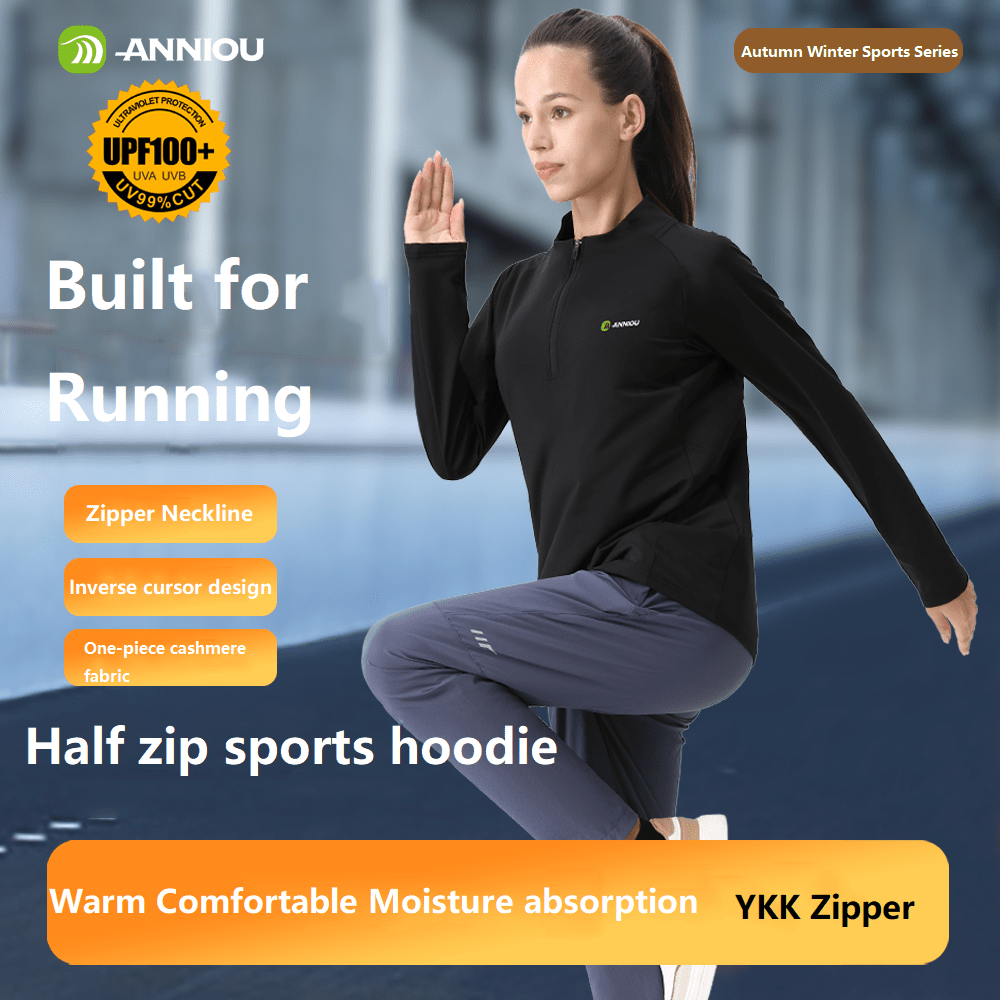 UV Sun Protection Half Zip Up Sweatshirt