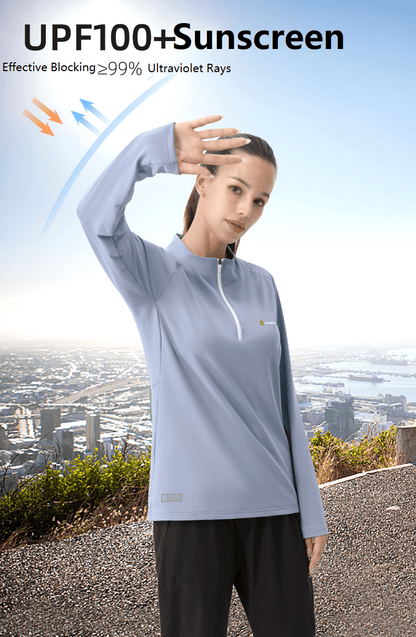 UV Sun Protection Half Zip Up Sweatshirt