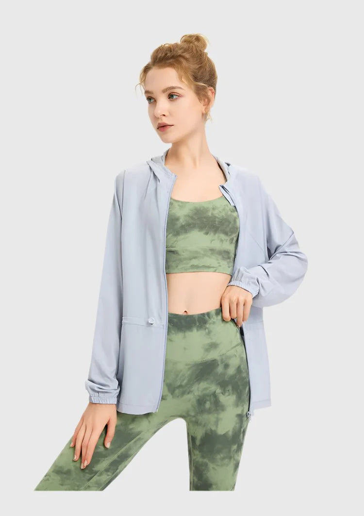 جاكيت واقي من الشمس بعامل حماية من الأشعة فوق البنفسجية 40+