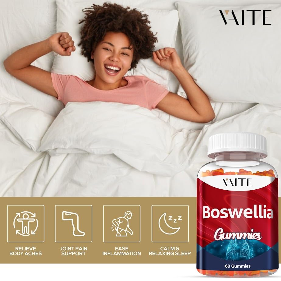 VAITE Boswellia Gummies 1200mg – Joint Support, Vegetarian, Gluten-Free, Non-GMO