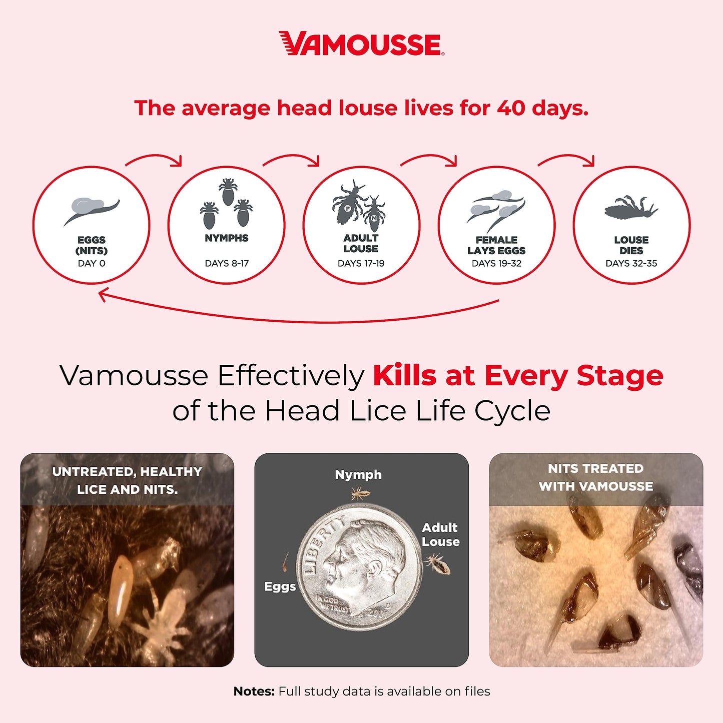 Vamousse Lice Emergency Kit — Mousse, Daily Shampoo & Steel Comb for Kids & Adults