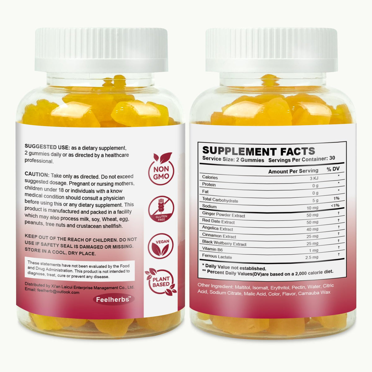 Womb Gummies for Women – Fertility Support, Pineapple Balance, Vegan & Gluten-Free (60 Count)
