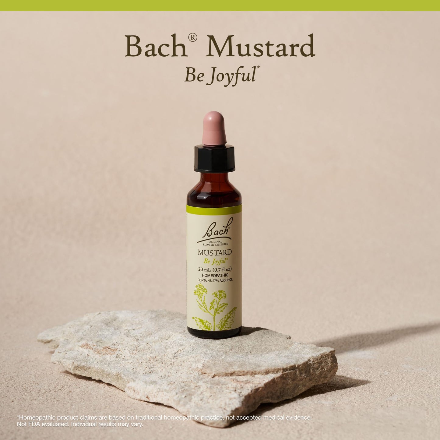 Bach Original Flower Remedies Mustard – Be Joyful | 20mL Dropper