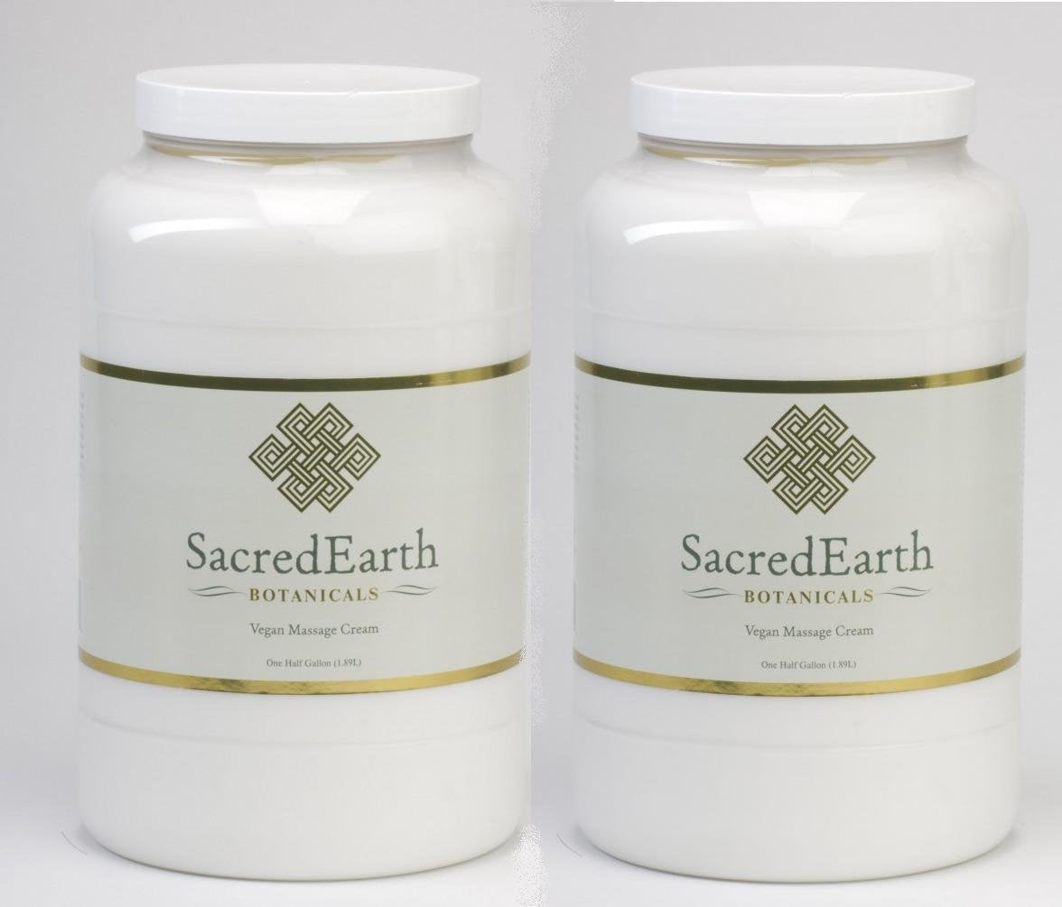Vegan Massage Cream (1 Gallon 2-Pack) – Unscented, Water Dispersible