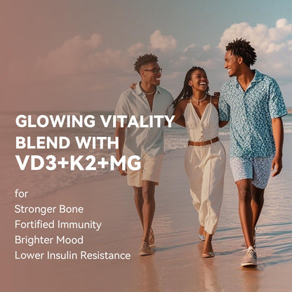 Vevoec Vitamin D3 K2 4000IU with Magnesium Complex – 90 Softgels | Immune Support & Bone Health