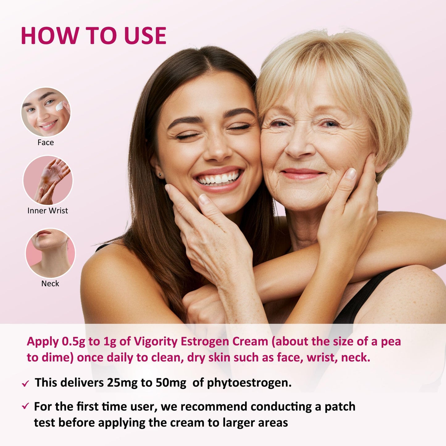 Vigority Estrogen Cream for Women | Natural Bioidentical Menopause Support with Wild Yam – Vegan, Paraben-Free, 4 Oz