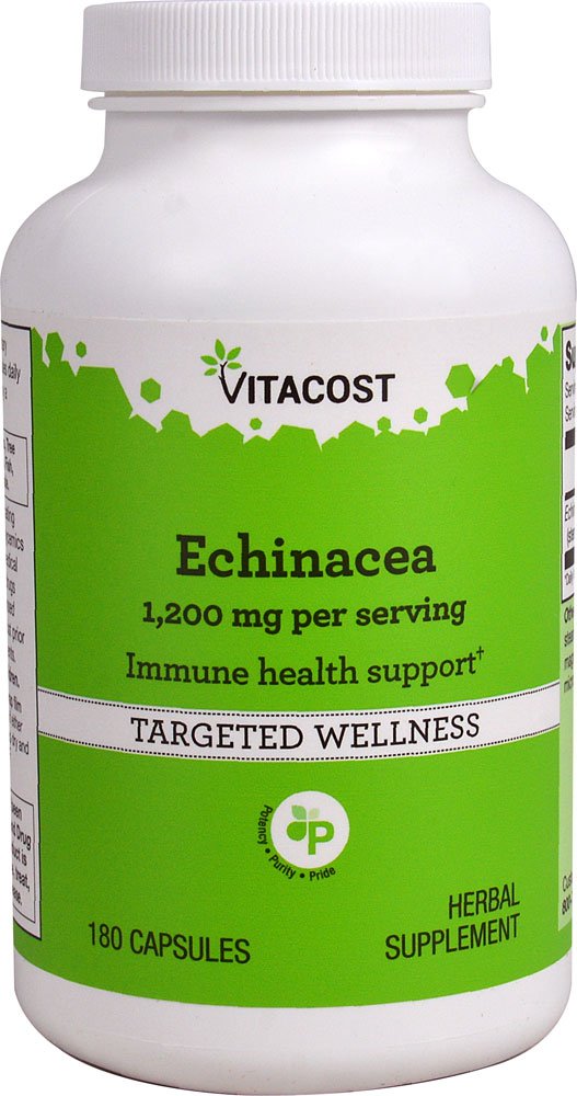 Vitacost Echinacea 1200 mg per Serving - 180 Capsules