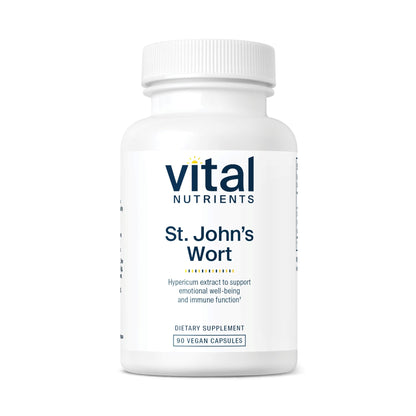 Vital Nutrients St John's Wort 600mg | Vegan St John's Wort Supplement for Overall Well-Being and Healthy Outlook | Potent 3% Hypericin | Gluten, Dairy, Soy Free | Non-GMO | 90 Capsules