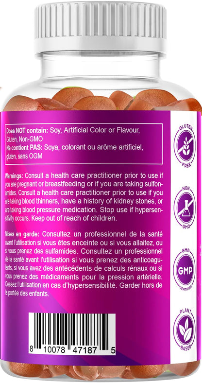 Vitamatic Folic Acid Gummies 1000 mcg – Prenatal Vitamin B9 for Mom & Baby | Vegan 120 Gummies
