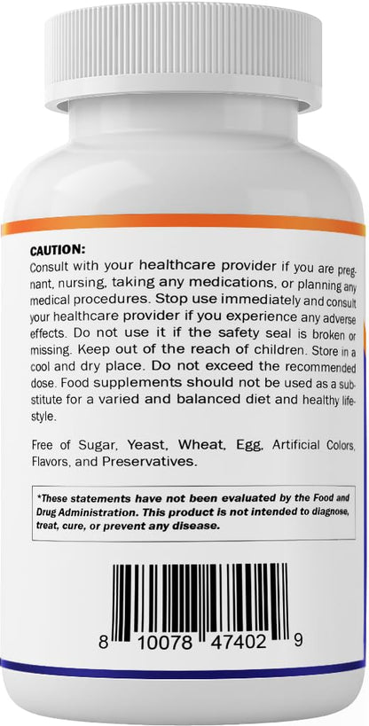 Vitamatic Magnesium Citrate 500mg per Serving - 180 Vegetarian Capsules - 150 mg Elemental Magnesium + B6 for Maximum Absorption - Supports Muscle, Joint, and Heart Health*