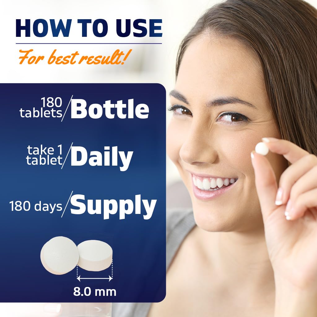 Vitamatic Vitamin D2 60 mcg (2400 IU) - Ergocalciferol | 180 Vegetarian Tablets (1 Bottle)