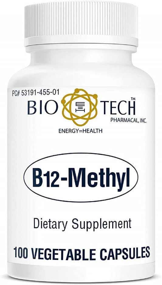 Vitamin B12 Methylcobalamin 1000 mcg – 100 Capsules