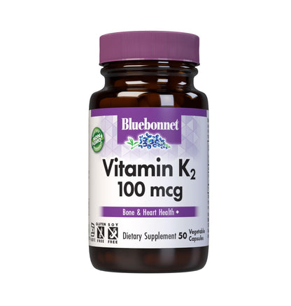 Vitamin K2 (Menaquinone-7) 100 mcg – Vegan Vegetable Capsules | Bluebonnet