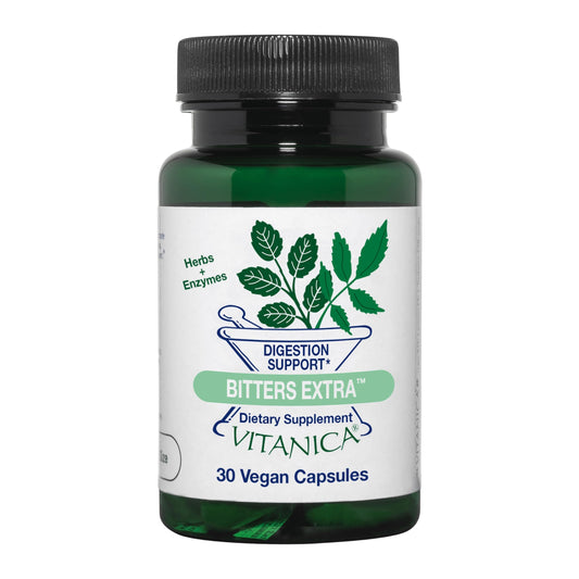 Vitanica Bitters Extra – Digestion Support, Vegan, 30 Capsules