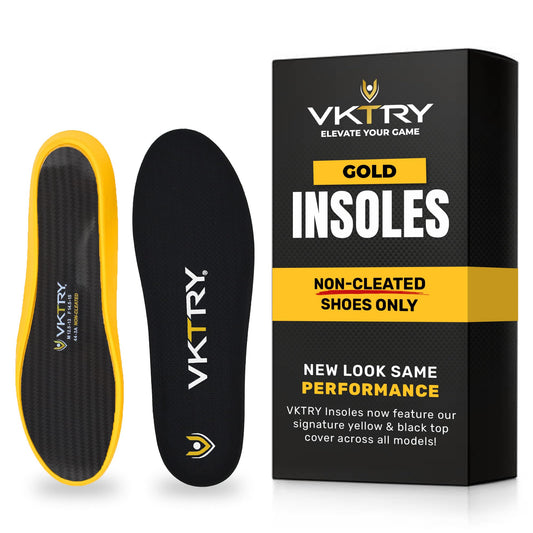 VKTRY Gold for Non-Cleated Shoes | Carbon Fiber Insoles for Customized Athletic Inserts