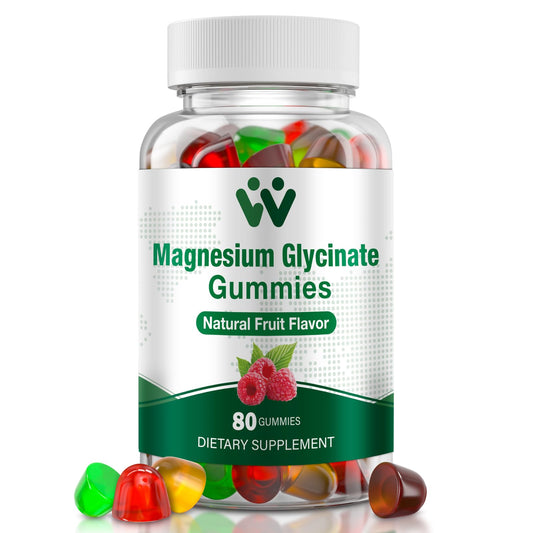 WACHRAY Magnesium Glycinate Gummies 400 mg – Sugar-Free, 80 Count