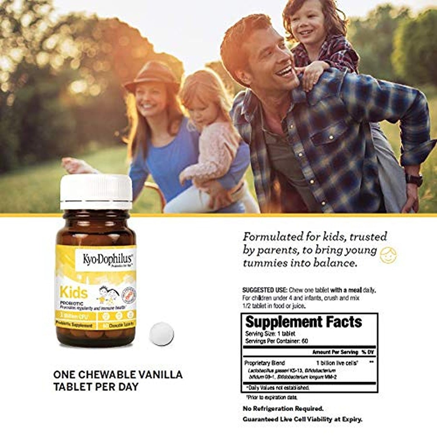 Wakunaga Kyo-Dophilus Kids Probiotic – Regularity & Immune Health