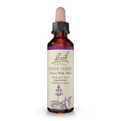 Water Violet Bach Original Flower Remedies - Connect with Others - 20mL Dropper - Vegan, Gluten Free