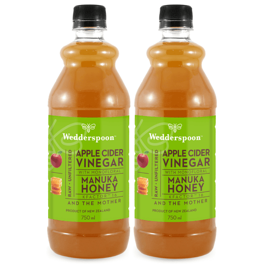 Wedderspoon Apple Cider Vinegar with Manuka Honey – Twin Pack