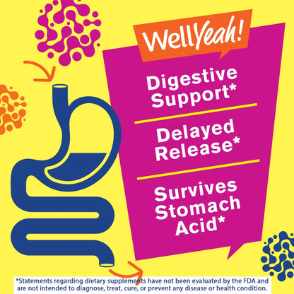 WellYeah Probiotics for Kids Gummies - 10B CFU | Gut & Immune Health