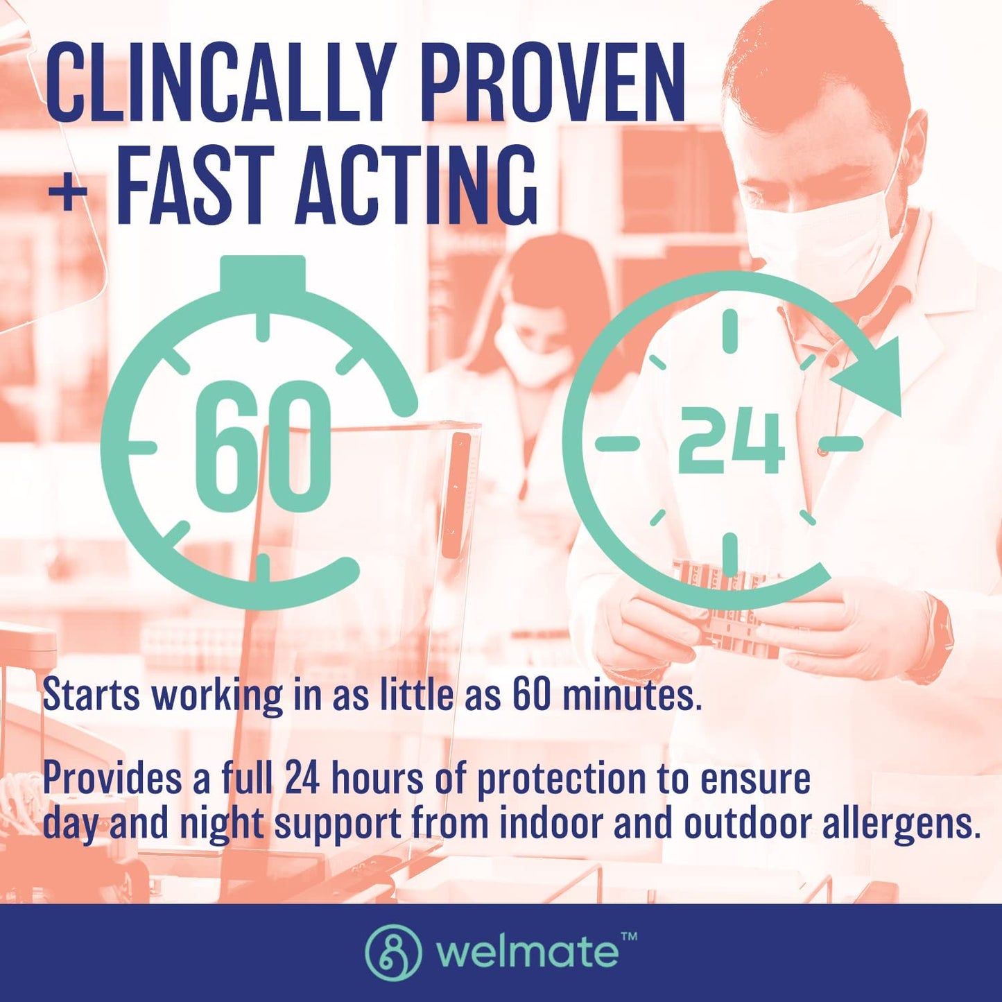 WELMATE Levocetirizine Dihydrochloride 5mg (360 ct) – Non-Drowsy 24-Hour Allergy Relief | OTC Antihistamine