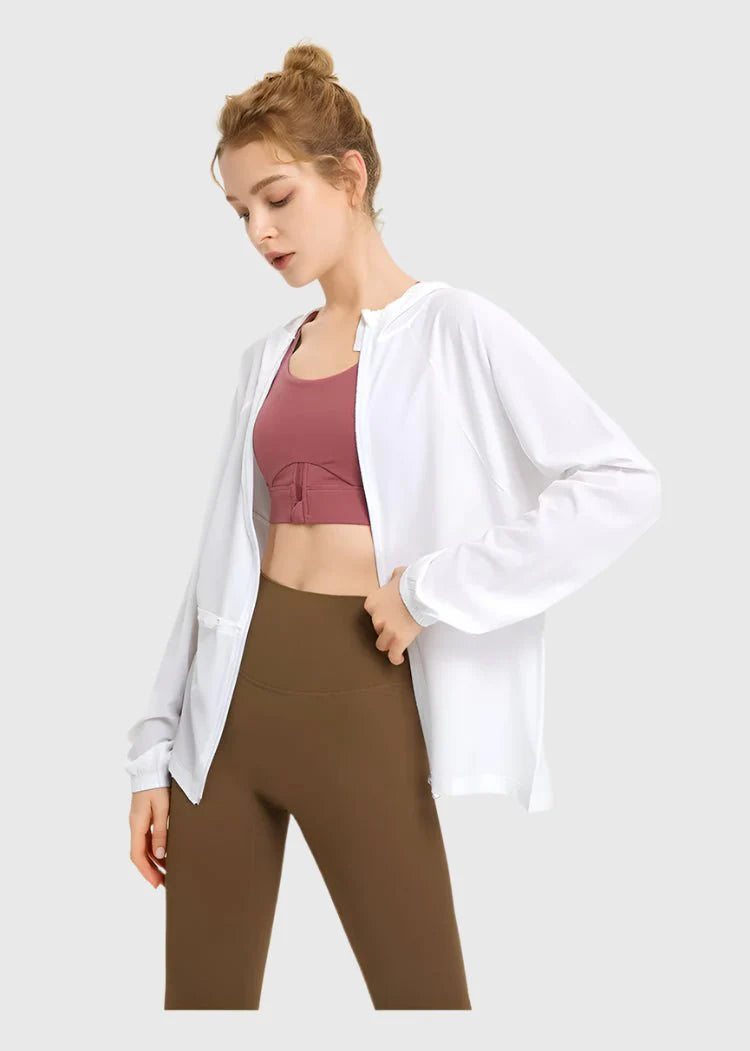 جاكيت واقي من الشمس بعامل حماية من الأشعة فوق البنفسجية 40+