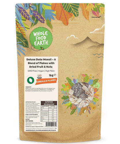 Deluxe Date Muesli - A Blend of Flakes with Dried Fruit & Nuts