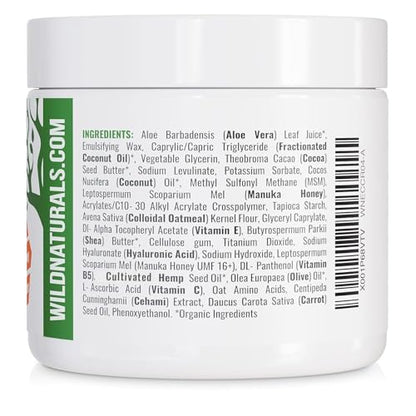 Wild Naturals Eczema & Psoriasis Cream with Manuka Honey – Hydrating, Gentle Relief