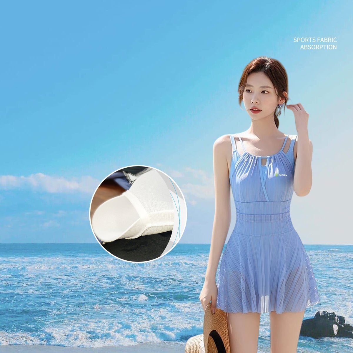 Women's Quick Drying Sling One-piece Swimsuit