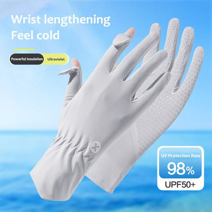 Women's UPF 50+ Breathable Sun Protection Gloves
