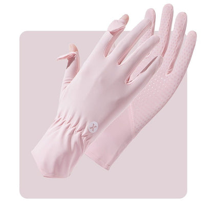Women's UPF 50+ Breathable Sun Protection Gloves