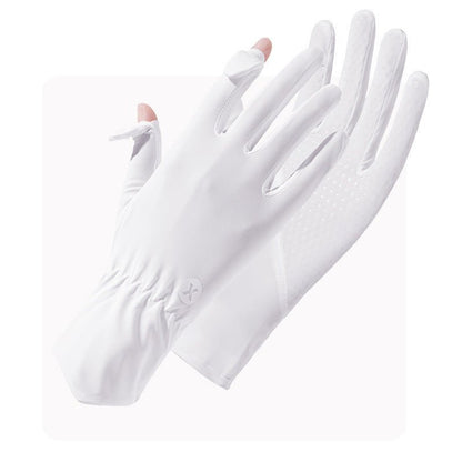 Women's UPF 50+ Breathable Sun Protection Gloves