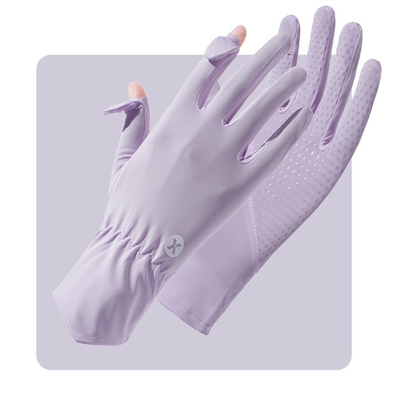 Women's UPF 50+ Breathable Sun Protection Gloves
