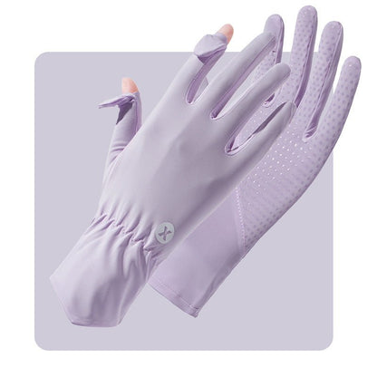 Women's UPF 50+ Breathable Sun Protection Gloves
