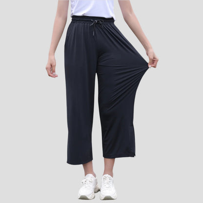 UPF50+ Wide Leg Cropped Trousers