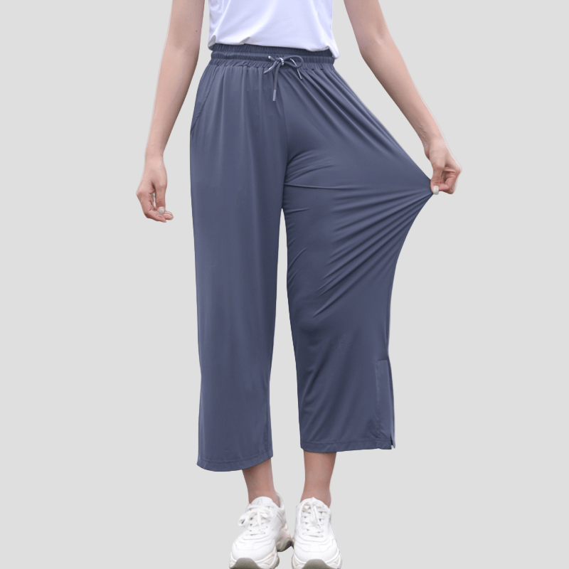 UPF50+ Wide Leg Cropped Trousers