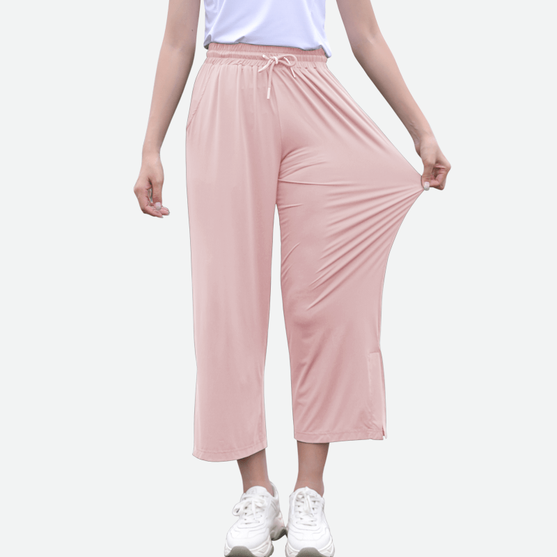 UPF50+ Wide Leg Cropped Trousers
