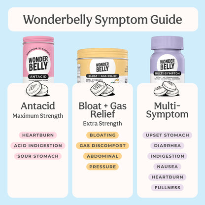 Wonderbelly Multi-Symptom Medicine – Mixed Berry, 40 Chewable Tablets